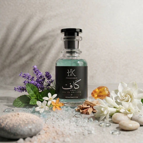 HK Fragrance Kaaf bottle with fresh lavender and floral notes - Impression of Ahmed Al Maghribi Kaaf.