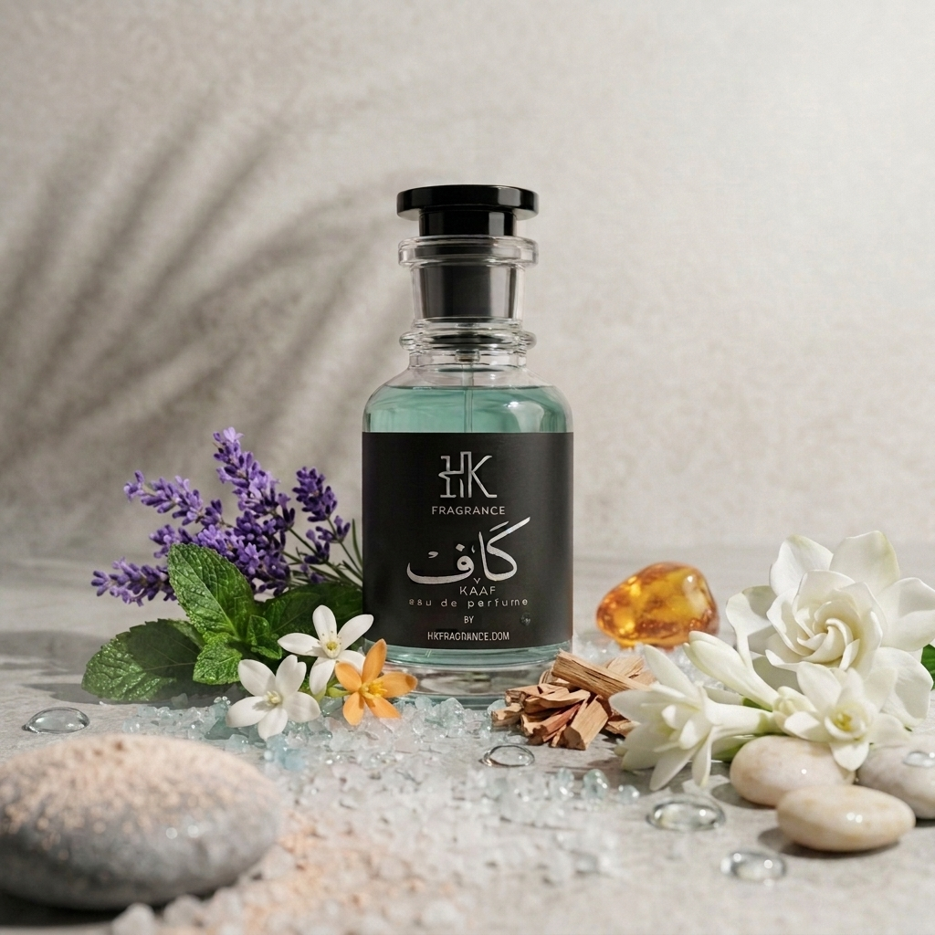 HK Fragrance Kaaf bottle with fresh lavender and floral notes - Impression of Ahmed Al Maghribi Kaaf.